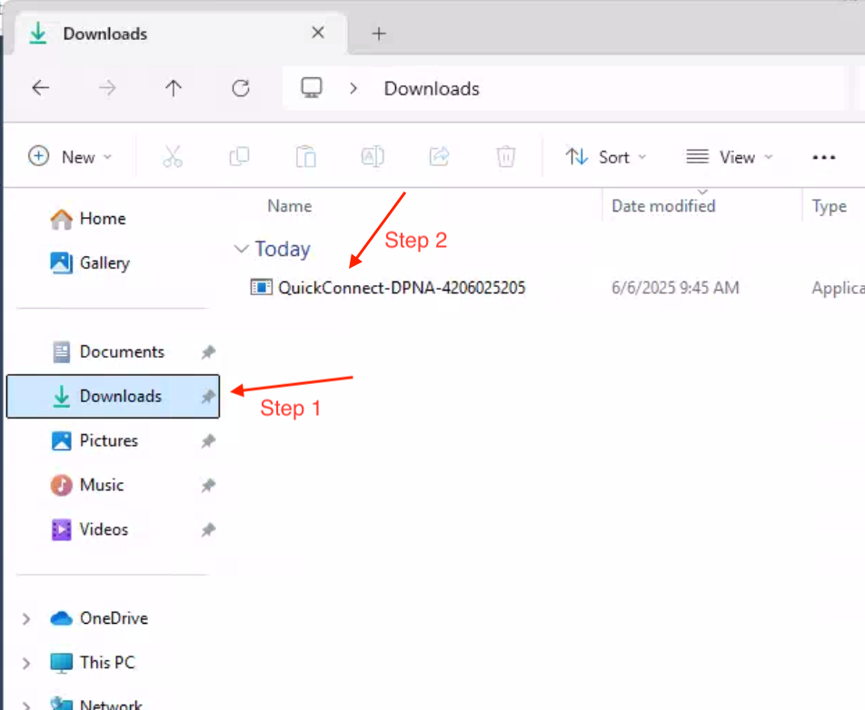 Downloads folder